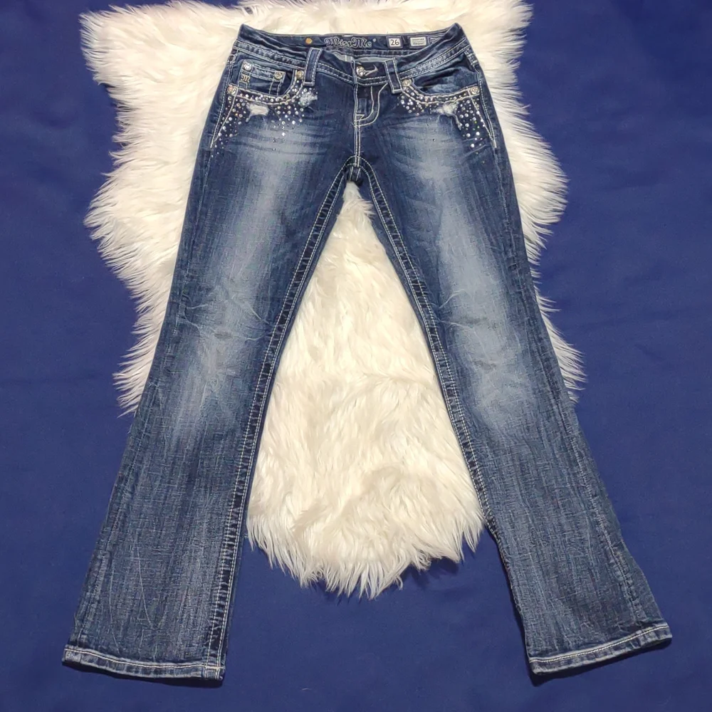 Miss Me Slim Bootcut Jeans size 26 - Picture 2 of 11